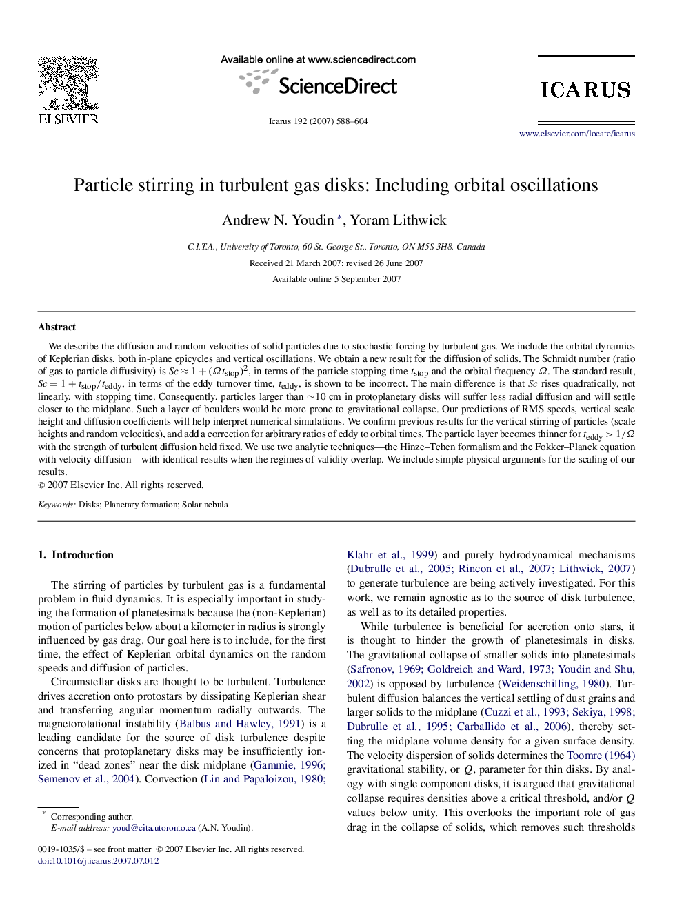 Particle stirring in turbulent gas disks: Including orbital oscillations