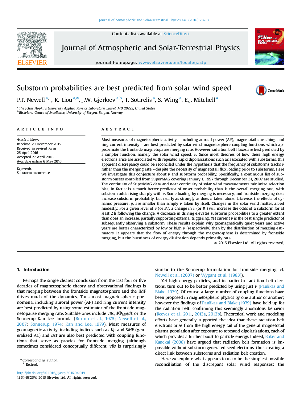 Substorm probabilities are best predicted from solar wind speed