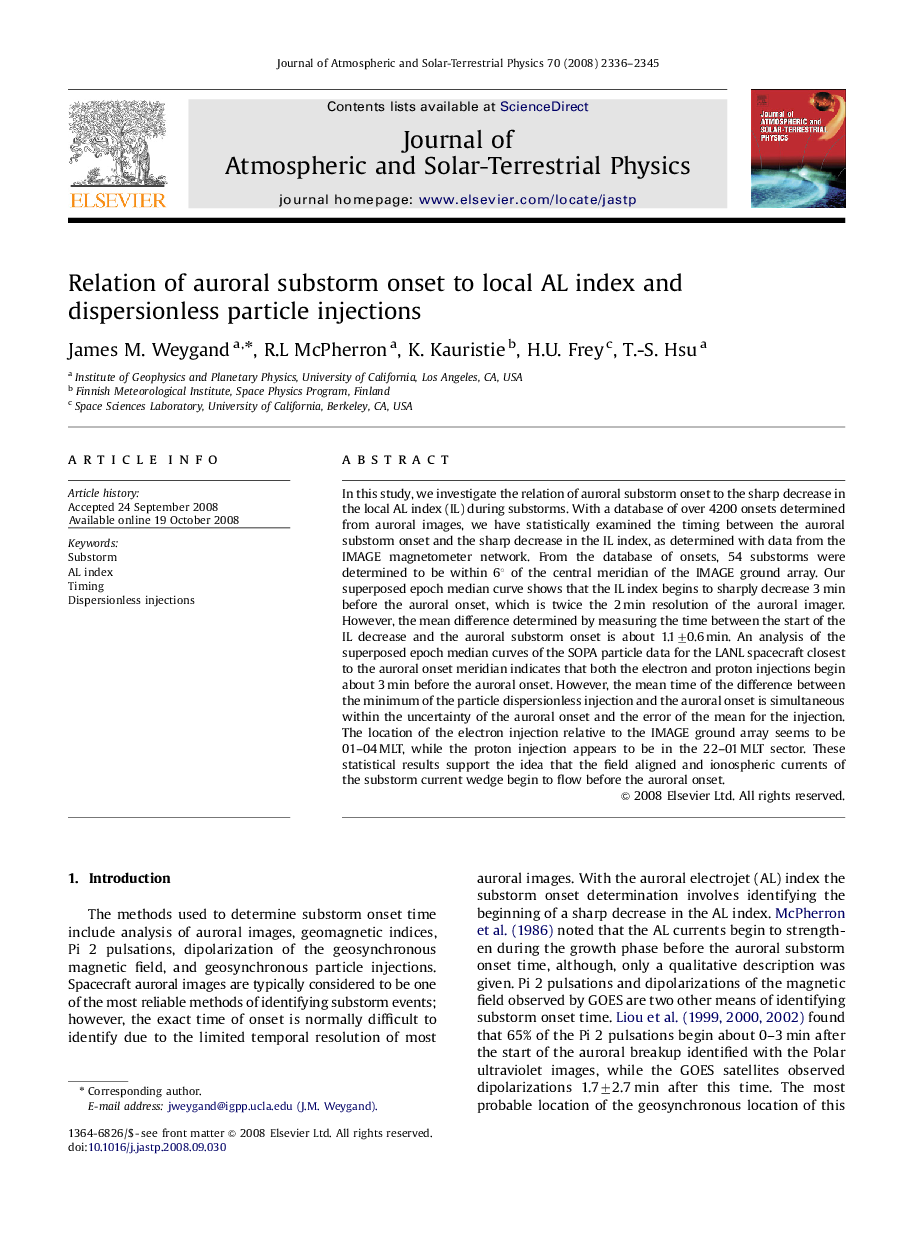 Relation of auroral substorm onset to local AL index and dispersionless particle injections