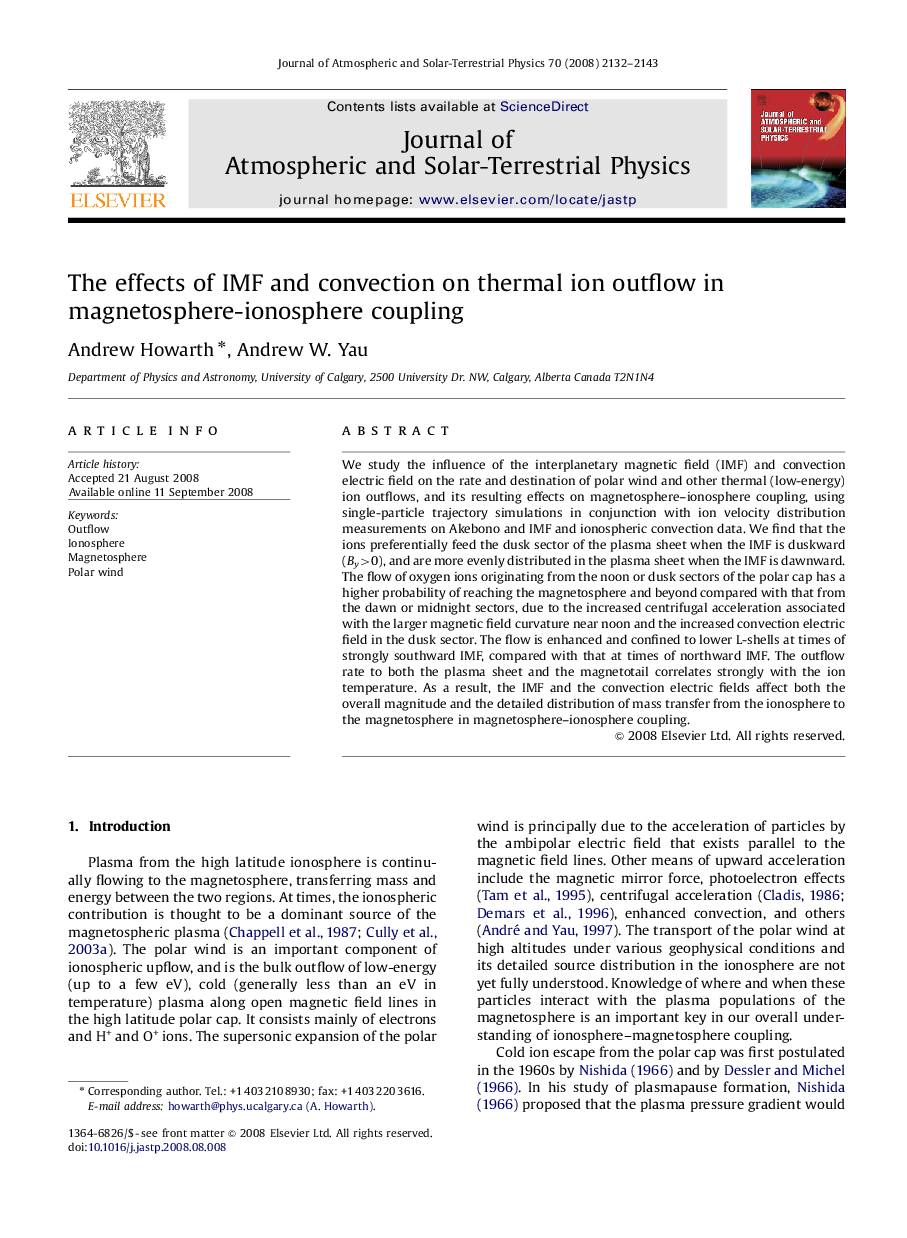 The effects of IMF and convection on thermal ion outflow in magnetosphere-ionosphere coupling