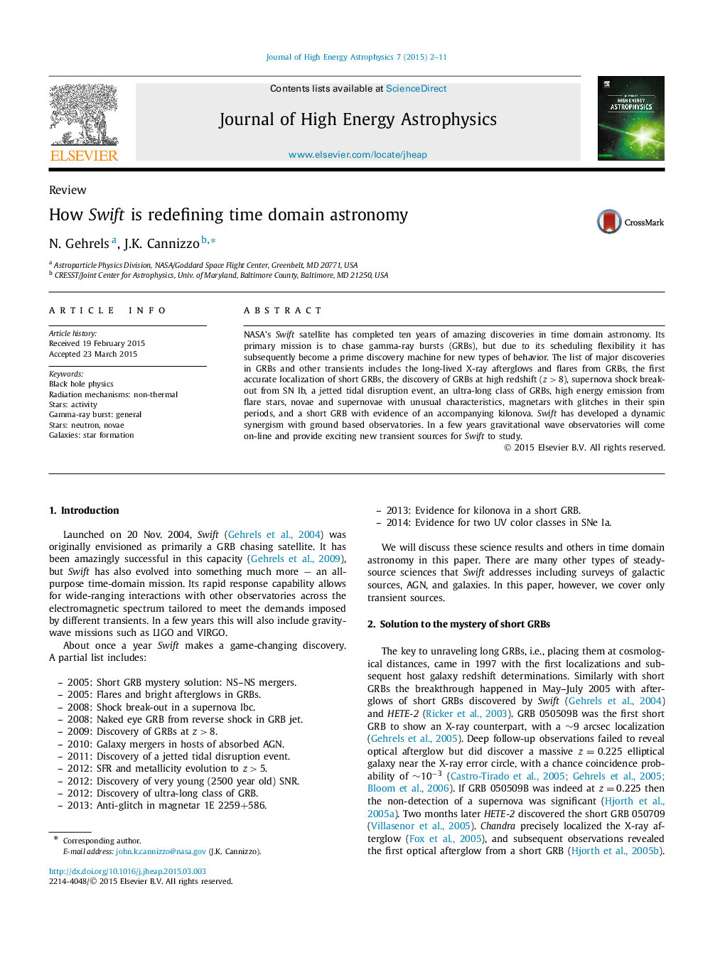 How Swift is redefining time domain astronomy