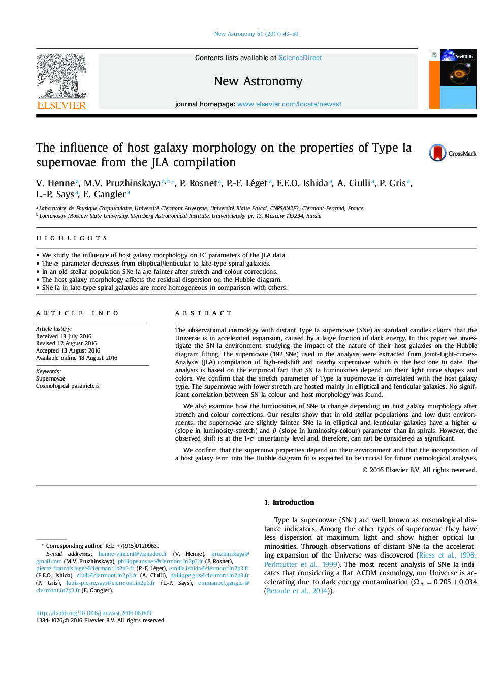 The influence of host galaxy morphology on the properties of Type Ia supernovae from the JLA compilation