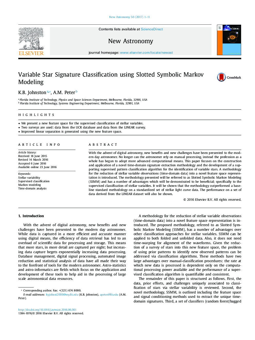 Variable Star Signature Classification using Slotted Symbolic Markov Modeling