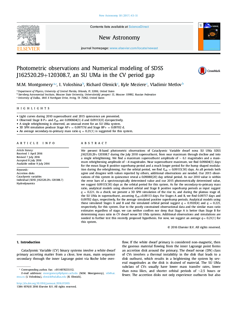 Photometric observations and Numerical modeling of SDSS J162520.29+120308.7, an SU UMa in the CV period gap