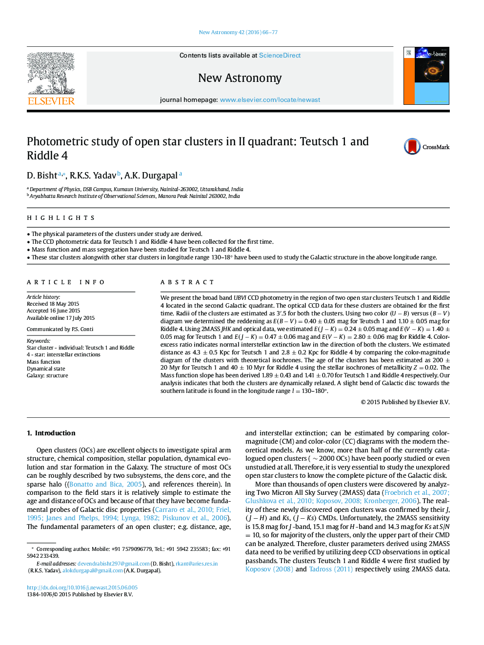 Photometric study of open star clusters in II quadrant: Teutsch 1 and Riddle 4