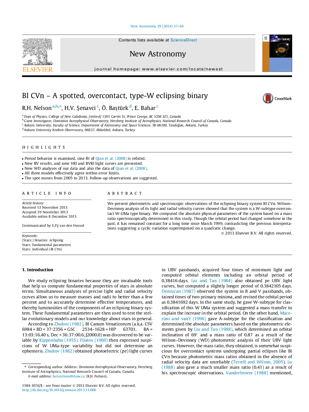 BI CVn – A spotted, overcontact, type-W eclipsing binary