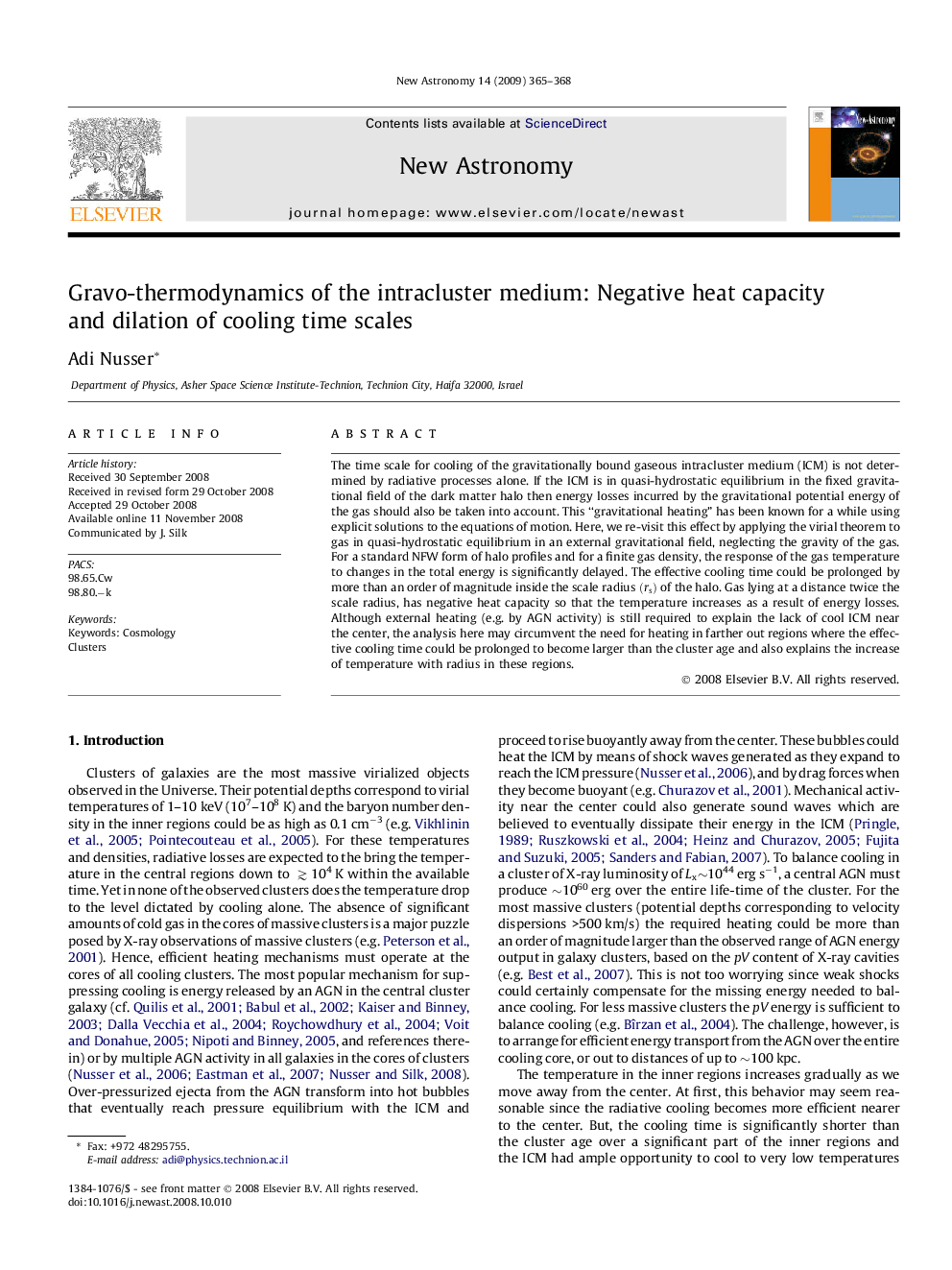 Gravo-thermodynamics of the intracluster medium: Negative heat capacity and dilation of cooling time scales