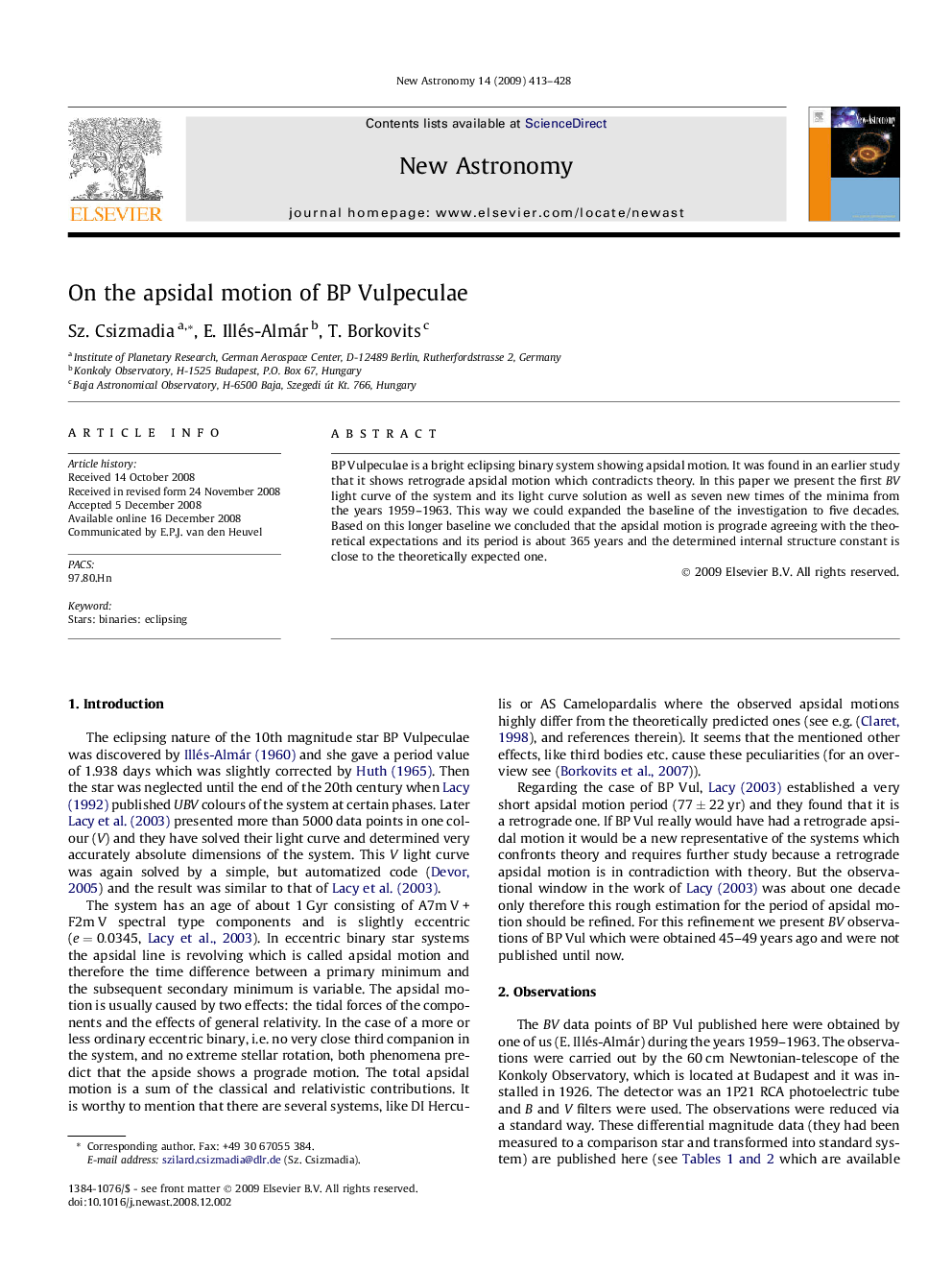 On the apsidal motion of BP Vulpeculae