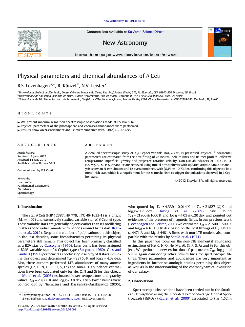 Physical parameters and chemical abundances of δδ Ceti