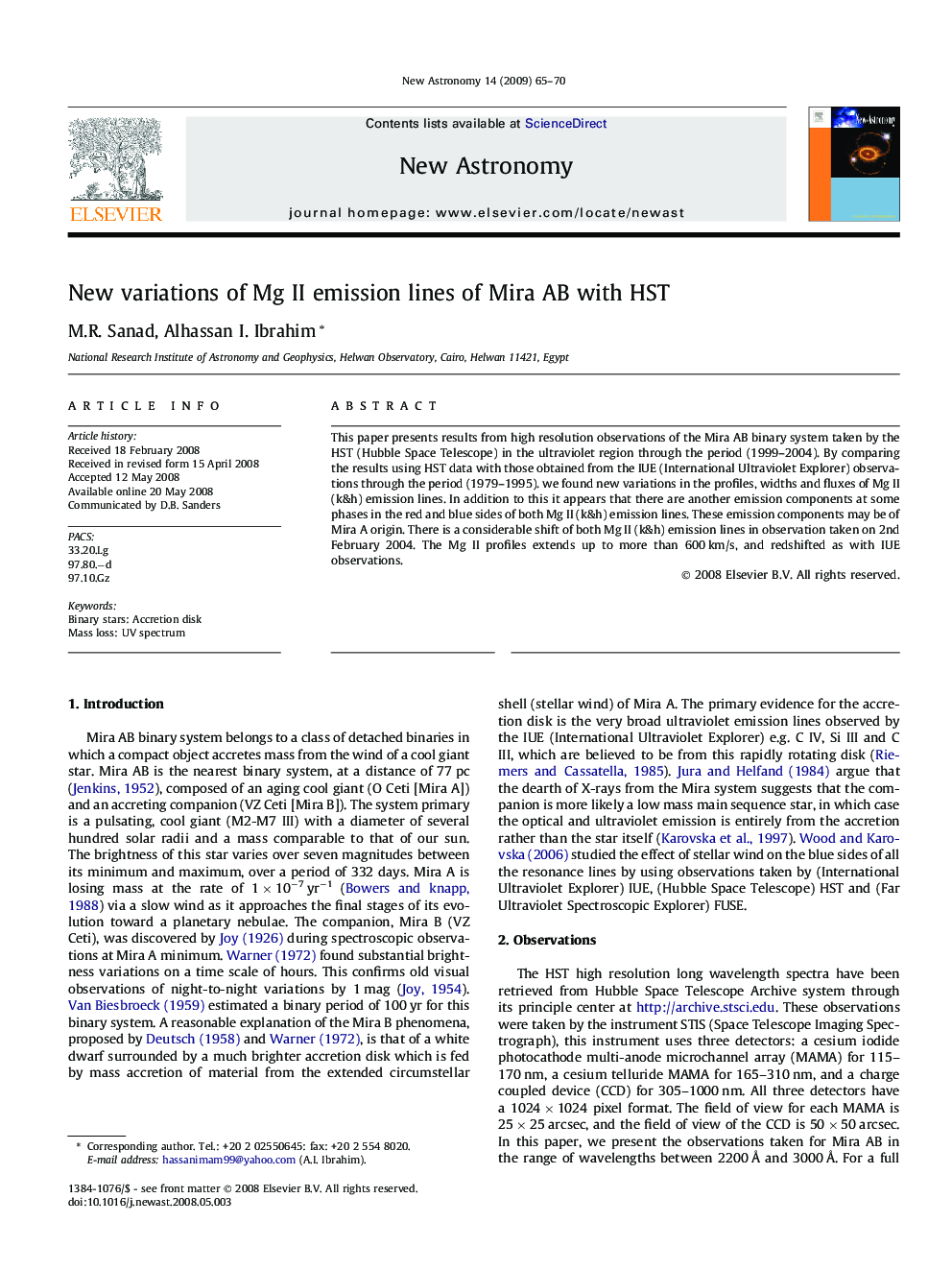 New variations of Mg II emission lines of Mira AB with HST