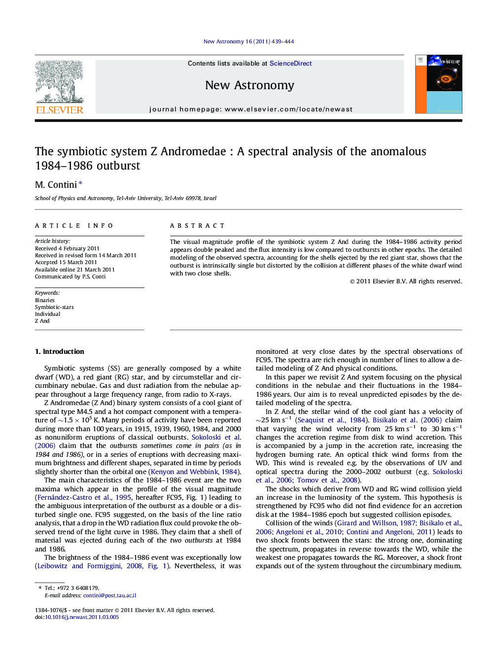 The symbiotic system Z Andromedae : A spectral analysis of the anomalous 1984-1986 outburst