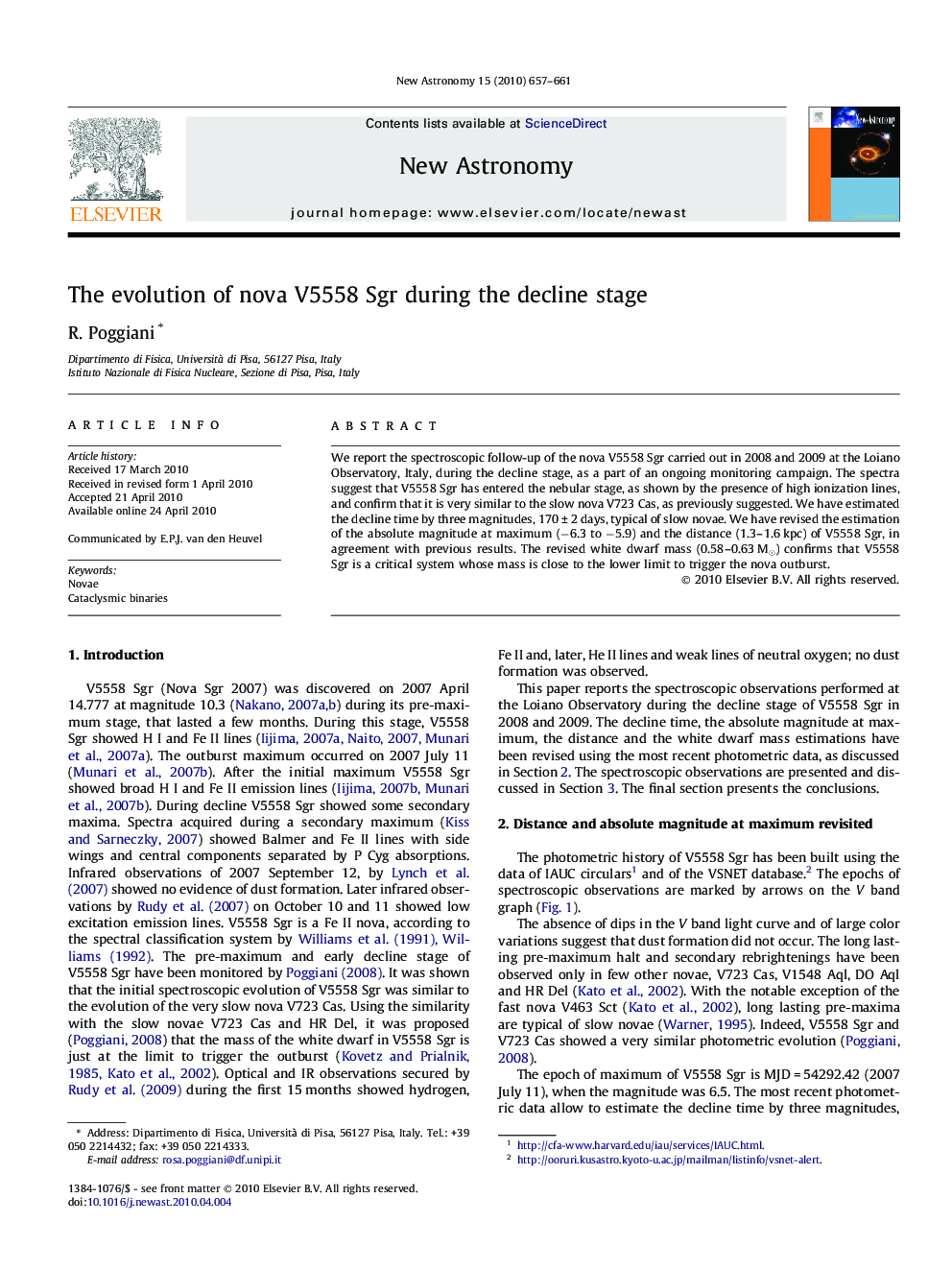 The evolution of nova V5558 Sgr during the decline stage