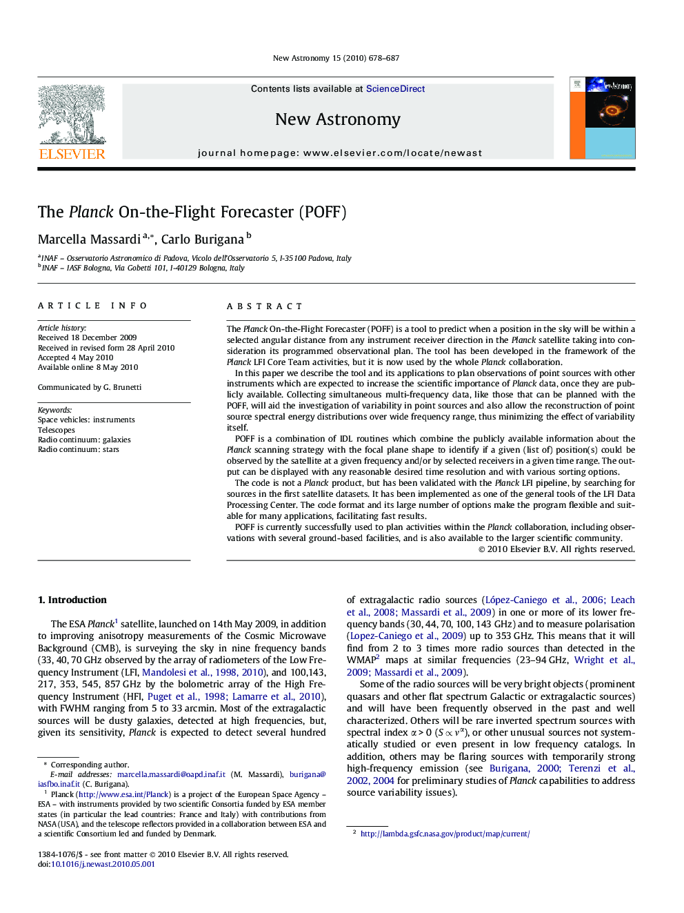 The Planck On-the-Flight Forecaster (POFF)