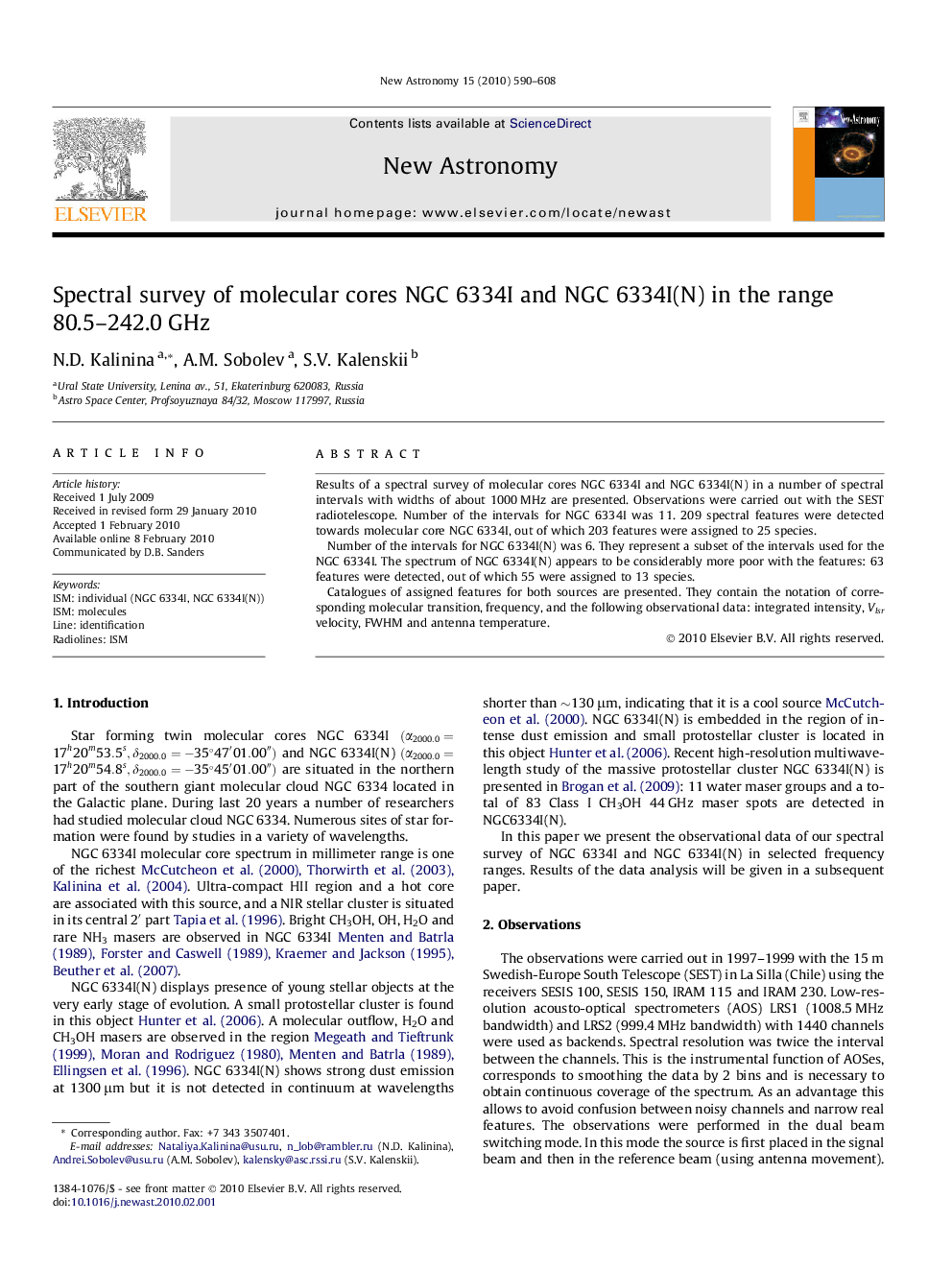 Spectral survey of molecular cores NGC 6334I and NGC 6334I(N) in the range 80.5–242.0 GHz