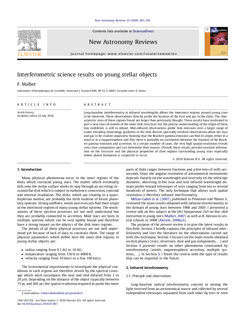 Interferometric science results on young stellar objects