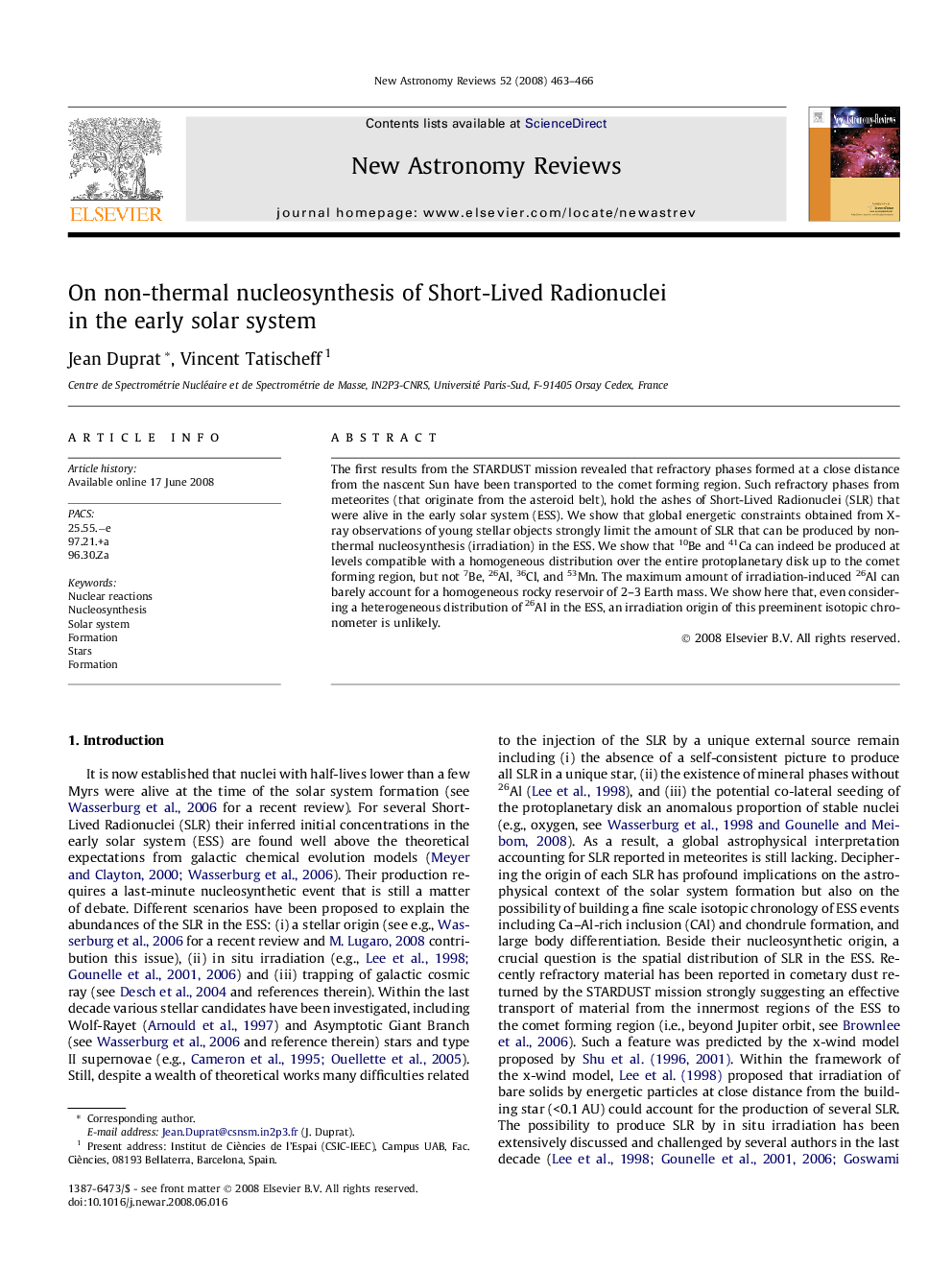 On non-thermal nucleosynthesis of Short-Lived Radionuclei in the early solar system