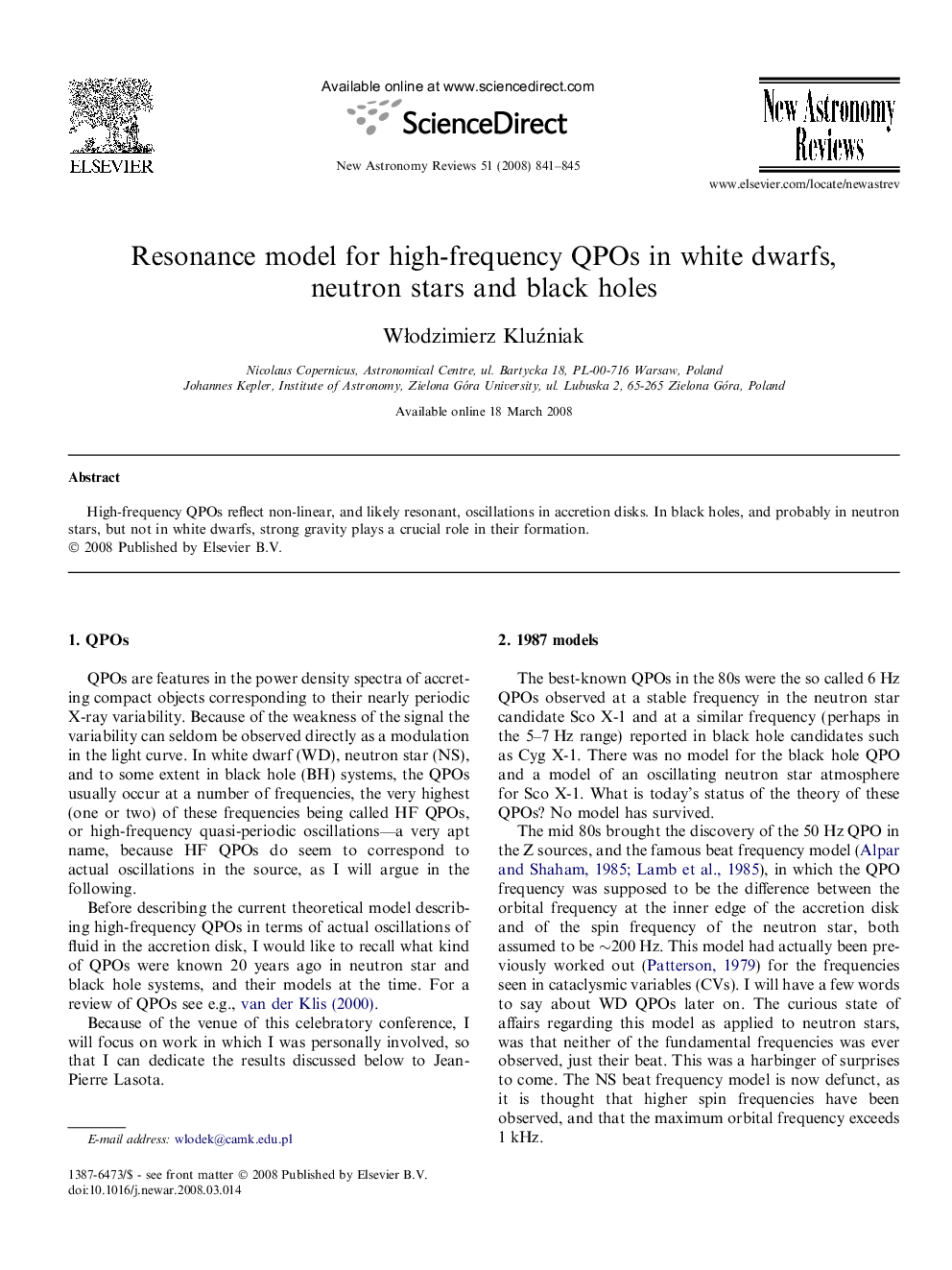Resonance model for high-frequency QPOs in white dwarfs, neutron stars and black holes