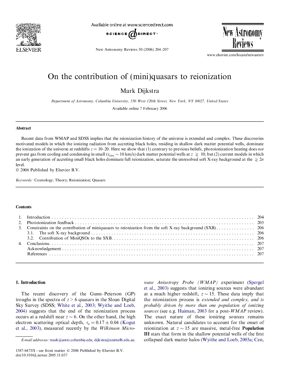 On the contribution of (mini)quasars to reionization