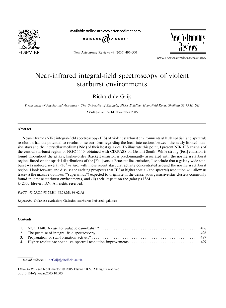 Near-infrared integral-field spectroscopy of violent starburst environments