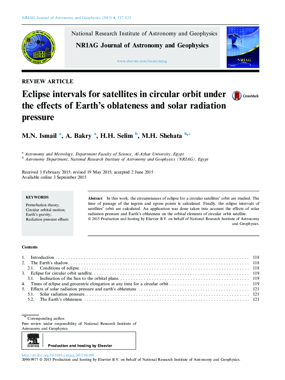 Eclipse intervals for satellites in circular orbit under the effects of Earth’s oblateness and solar radiation pressure 