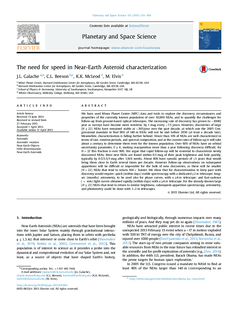 The need for speed in Near-Earth Asteroid characterization