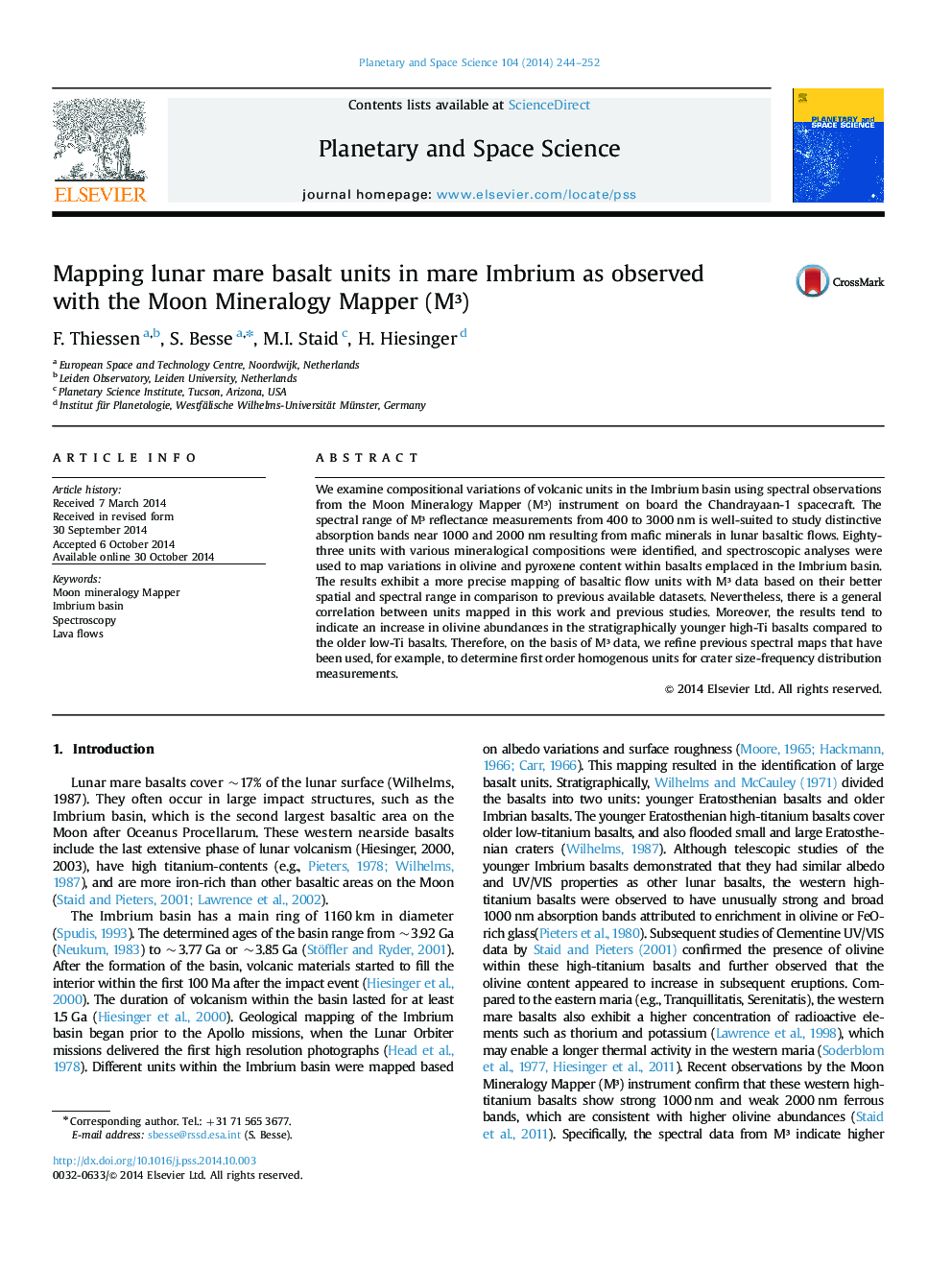 Mapping lunar mare basalt units in mare Imbrium as observed with the Moon Mineralogy Mapper (M³)