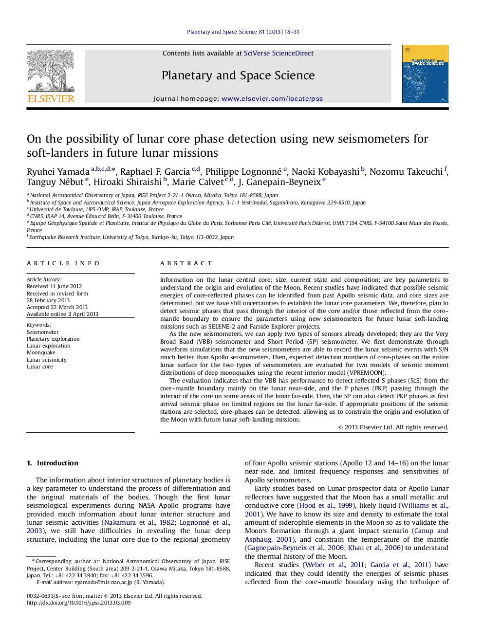 On the possibility of lunar core phase detection using new seismometers for soft-landers in future lunar missions