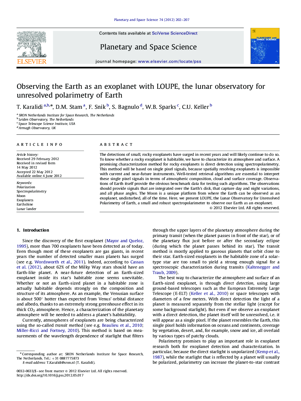 Observing the Earth as an exoplanet with LOUPE, the lunar observatory for unresolved polarimetry of Earth