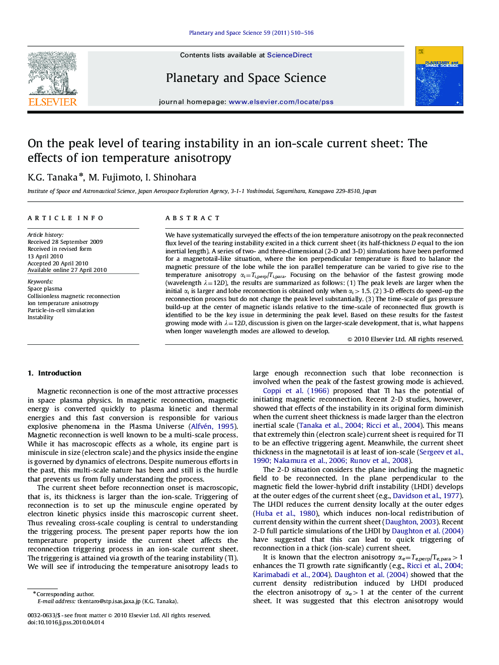 On the peak level of tearing instability in an ion-scale current sheet: The effects of ion temperature anisotropy