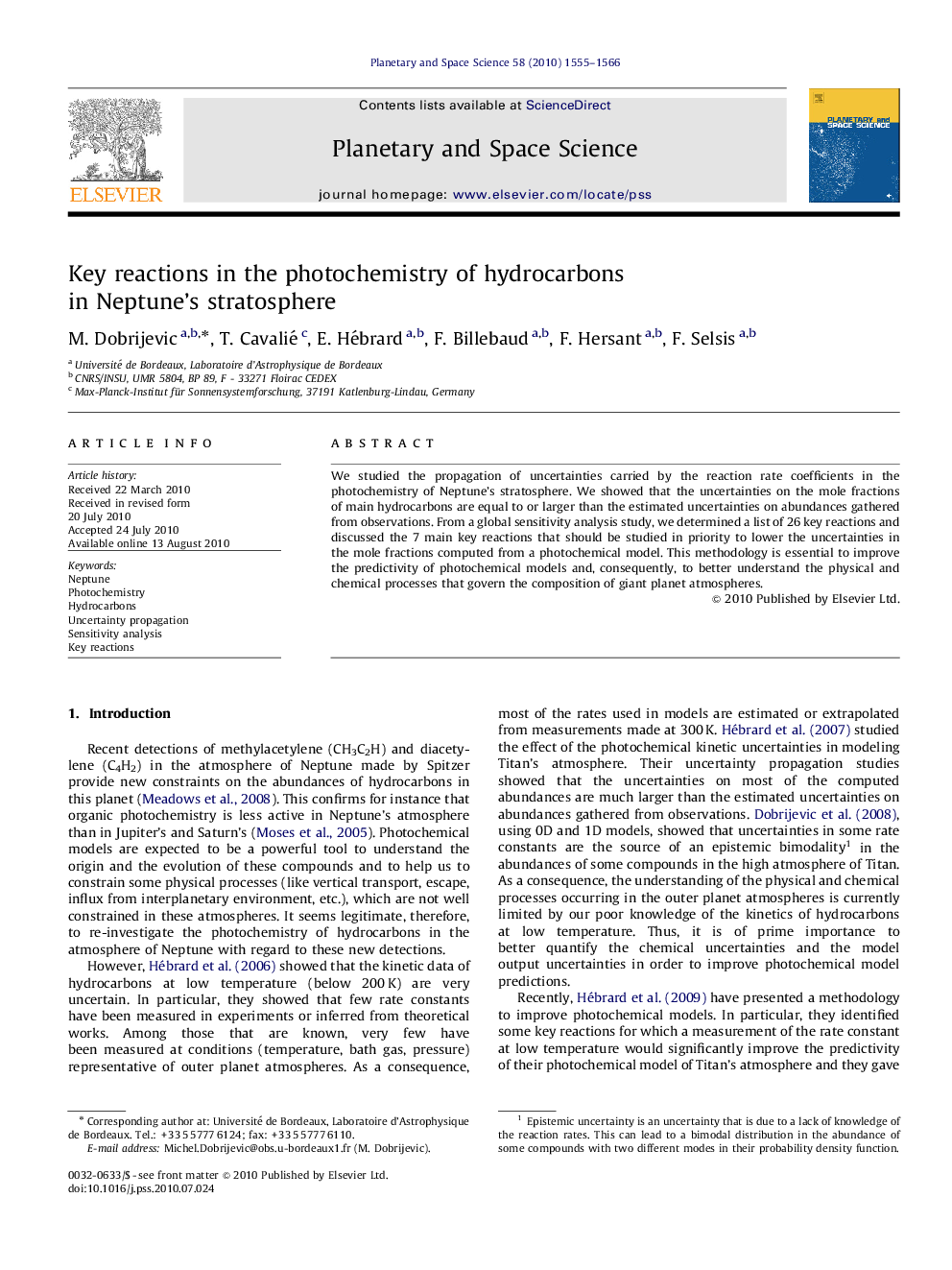 Key reactions in the photochemistry of hydrocarbons in Neptune's stratosphere