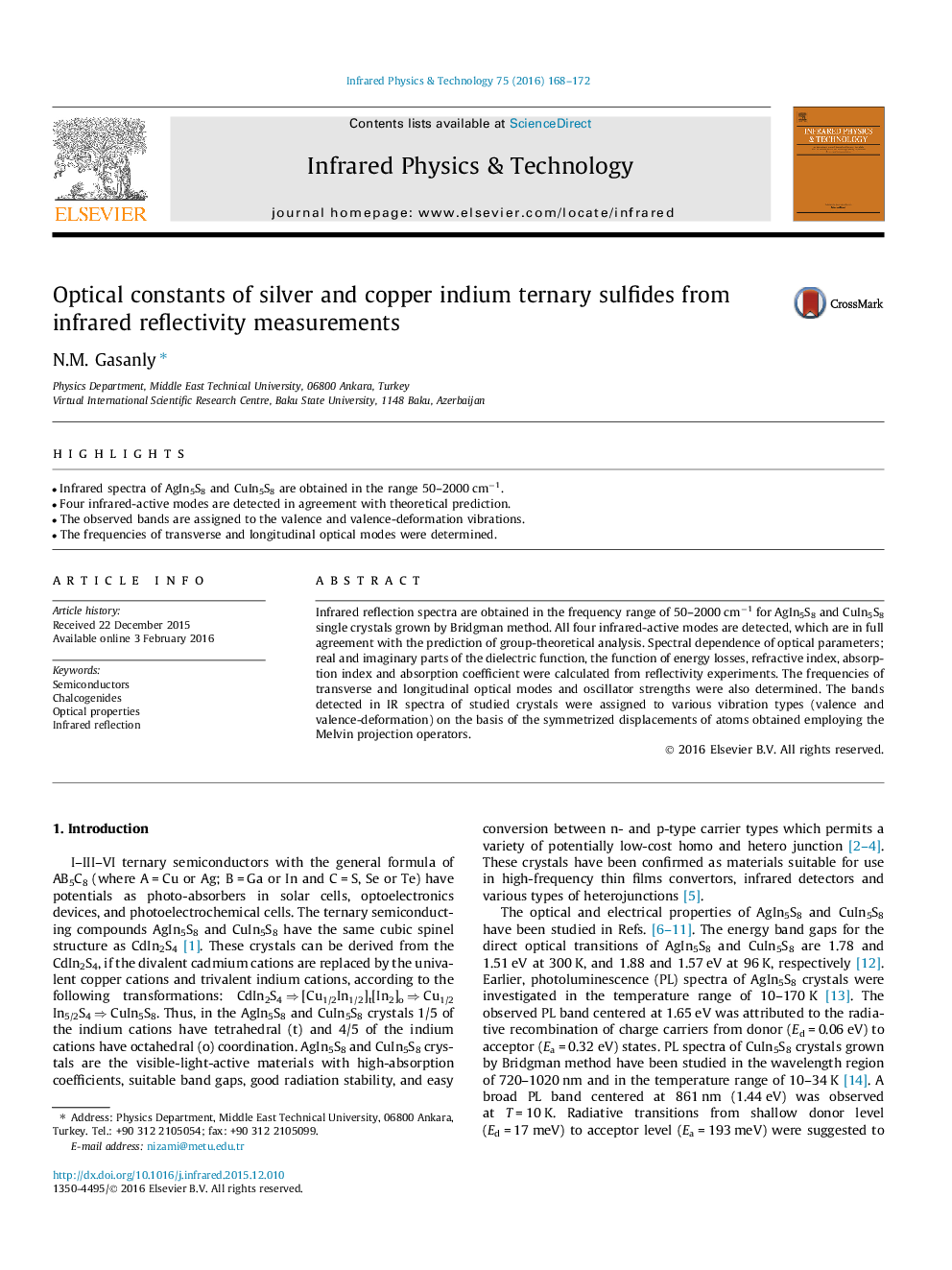 Optical constants of silver and copper indium ternary sulfides from infrared reflectivity measurements