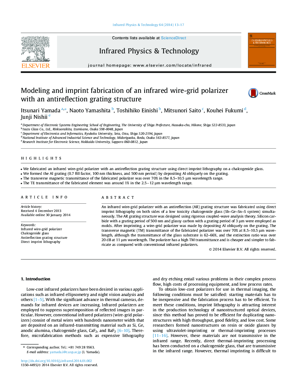Modeling and imprint fabrication of an infrared wire-grid polarizer with an antireflection grating structure