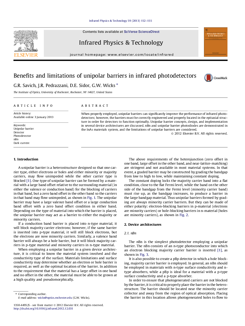 Benefits and limitations of unipolar barriers in infrared photodetectors