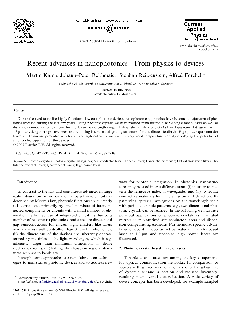 Recent advances in nanophotonics-From physics to devices