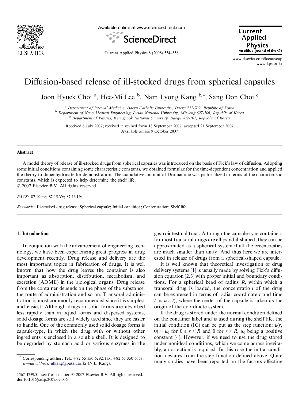 Diffusion-based release of ill-stocked drugs from spherical capsules