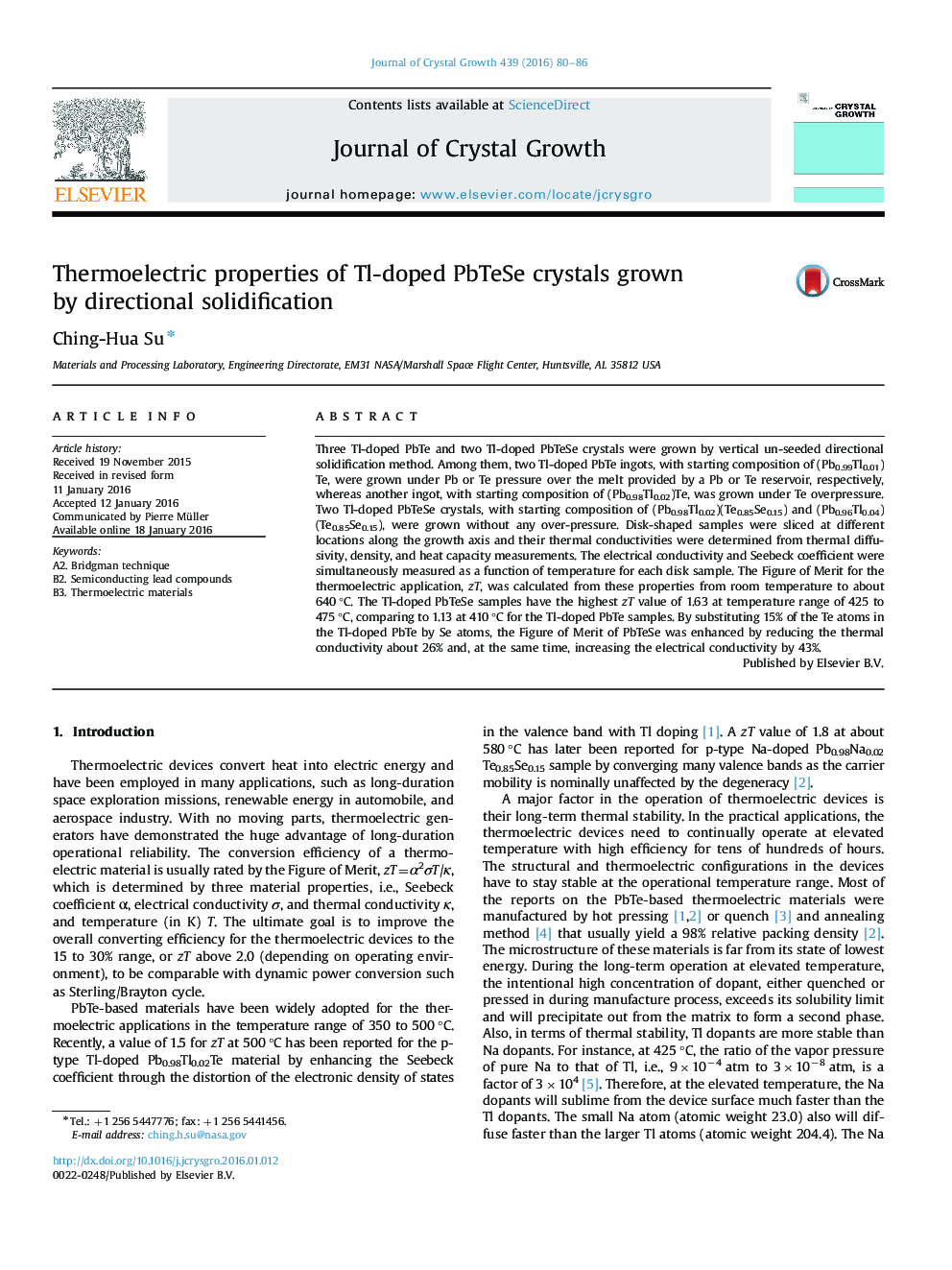 Thermoelectric properties of Tl-doped PbTeSe crystals grown by directional solidification