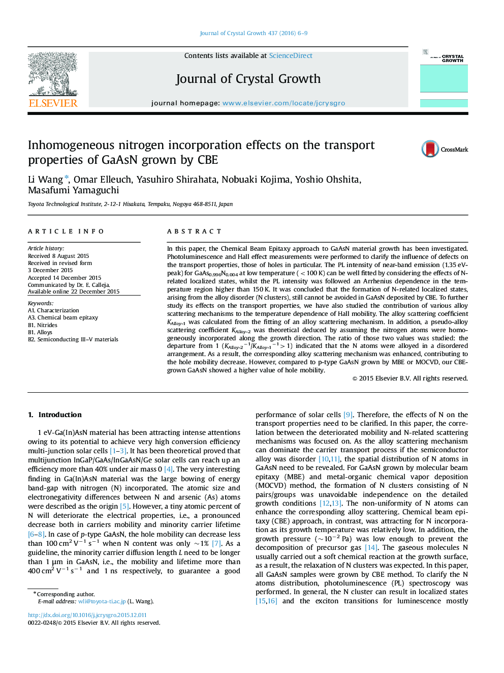Inhomogeneous nitrogen incorporation effects on the transport properties of GaAsN grown by CBE