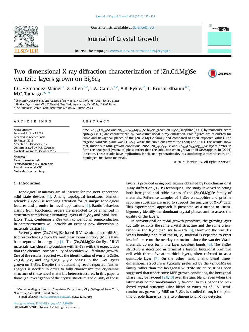 Two-dimensional X-ray diffraction characterization of (Zn,Cd,Mg)Se wurtzite layers grown on Bi2Se3