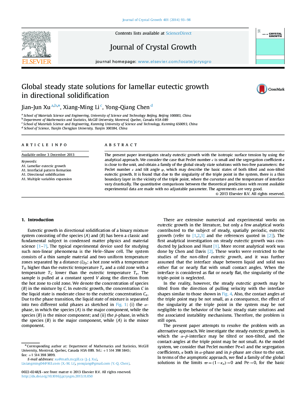 Global steady state solutions for lamellar eutectic growth in directional solidification