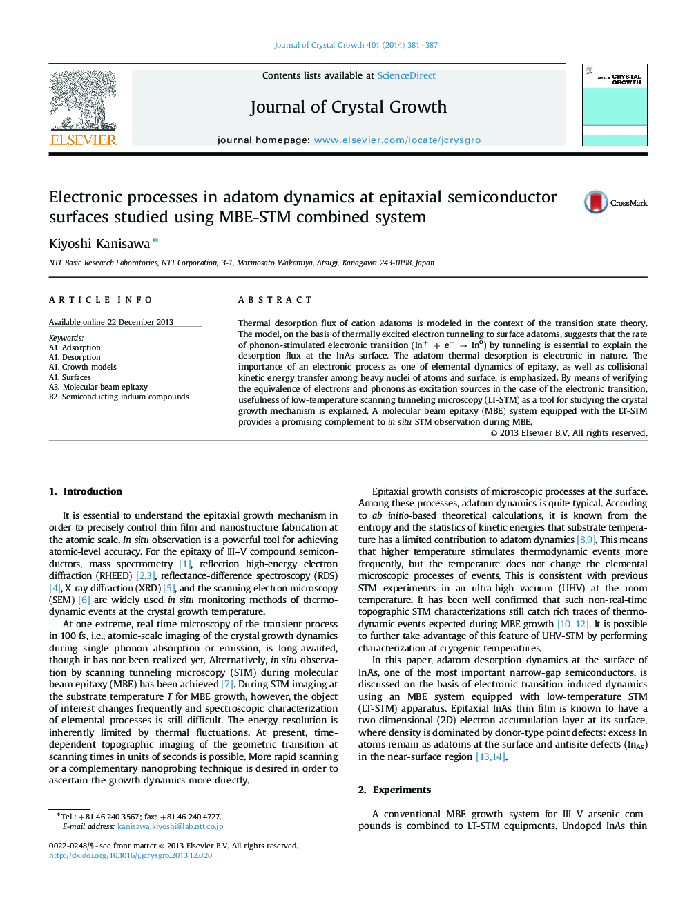 Electronic processes in adatom dynamics at epitaxial semiconductor surfaces studied using MBE-STM combined system