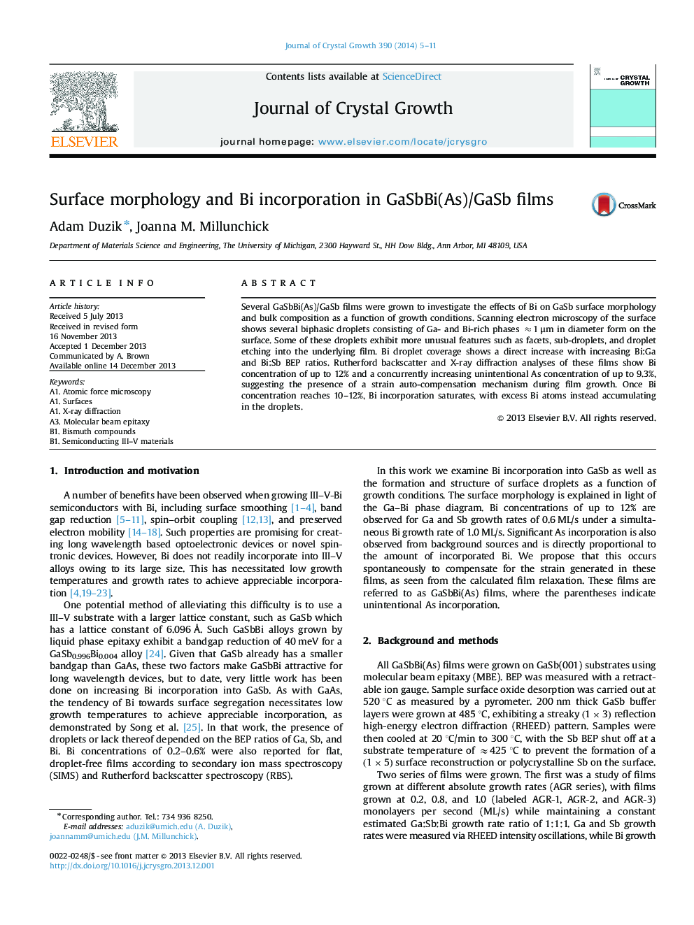 Surface morphology and Bi incorporation in GaSbBi(As)/GaSb films