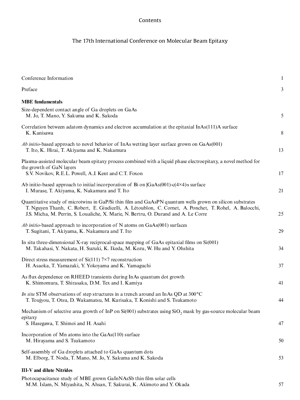 Contents