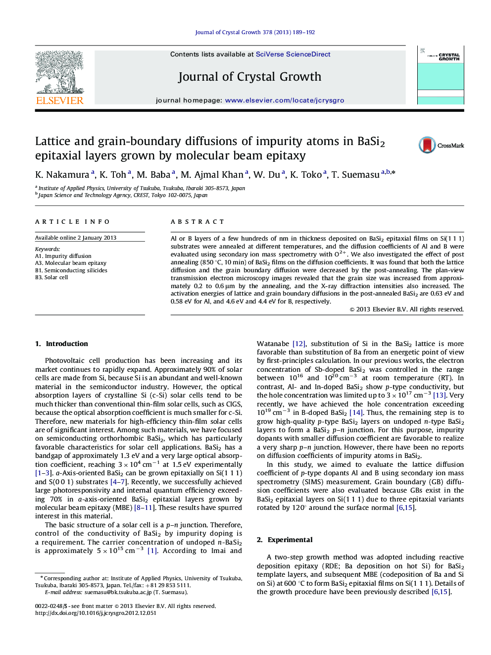 Lattice and grain-boundary diffusions of impurity atoms in BaSi2 epitaxial layers grown by molecular beam epitaxy