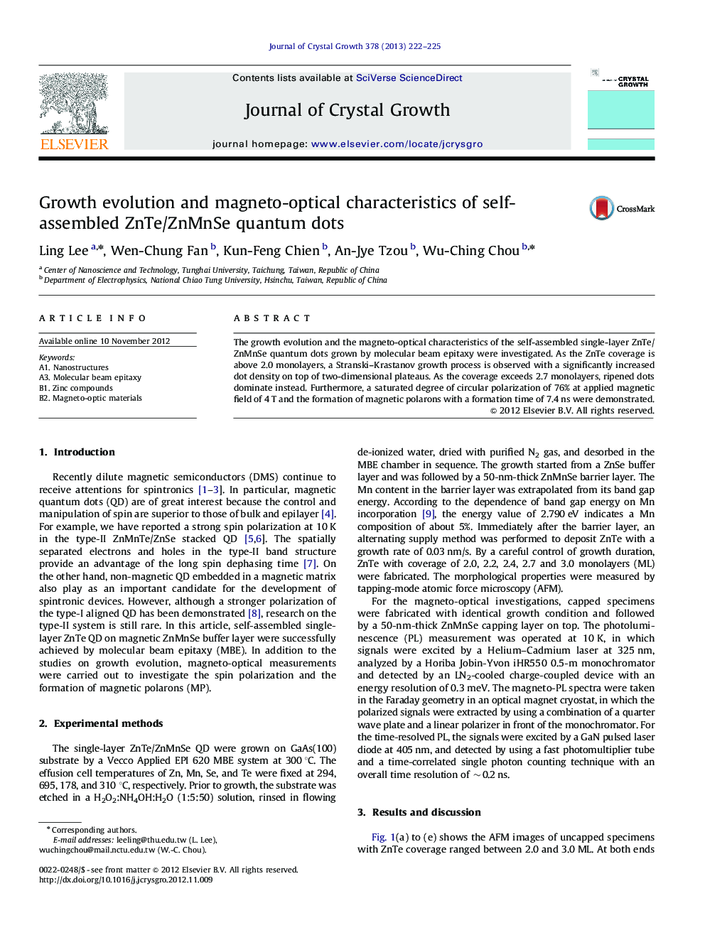 Growth evolution and magneto-optical characteristics of self-assembled ZnTe/ZnMnSe quantum dots