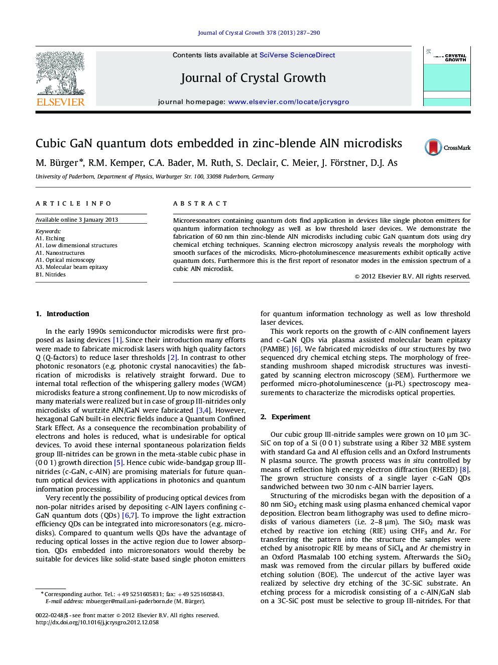 Cubic GaN quantum dots embedded in zinc-blende AlN microdisks