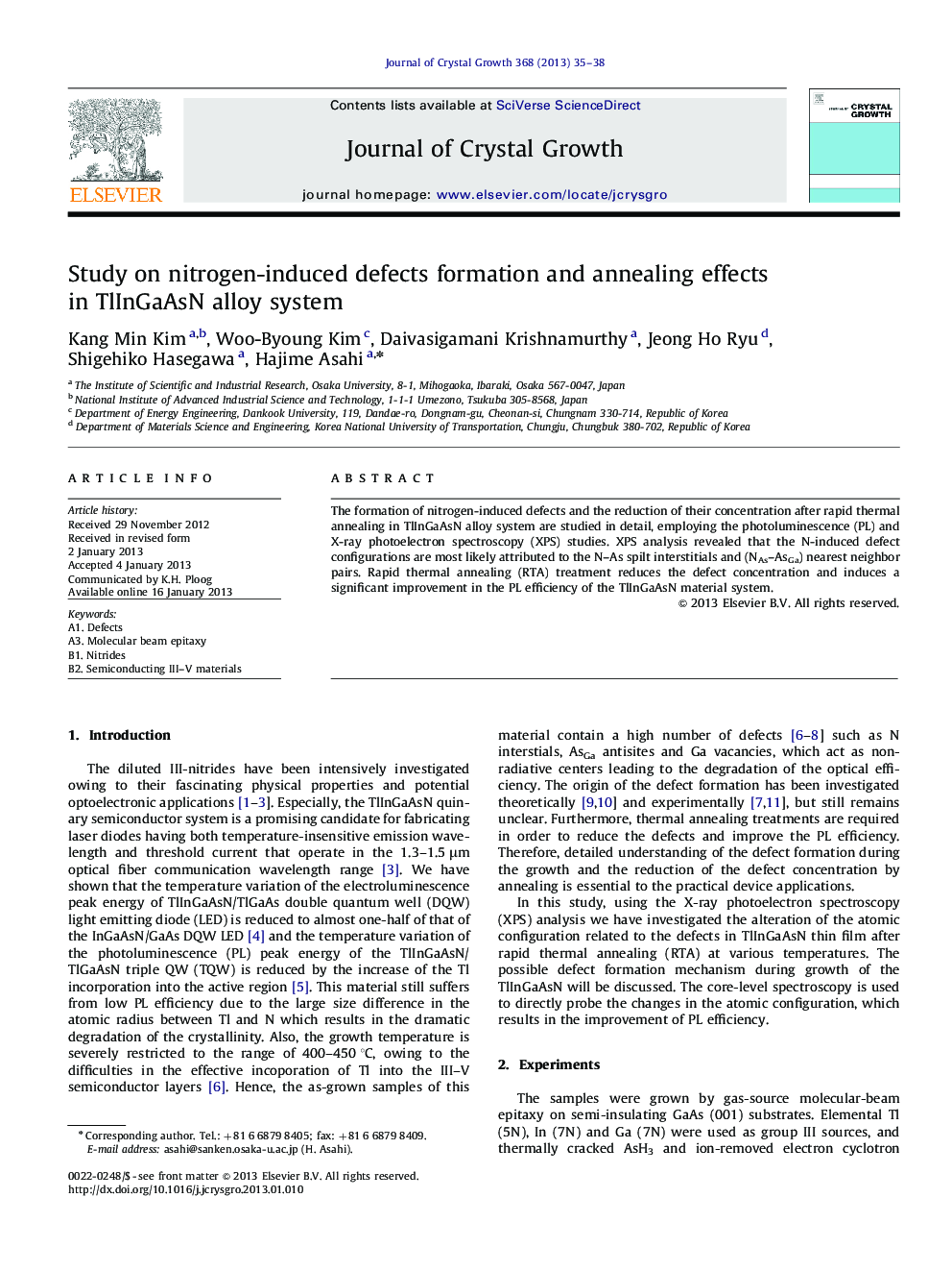 Study on nitrogen-induced defects formation and annealing effects in TlInGaAsN alloysystem