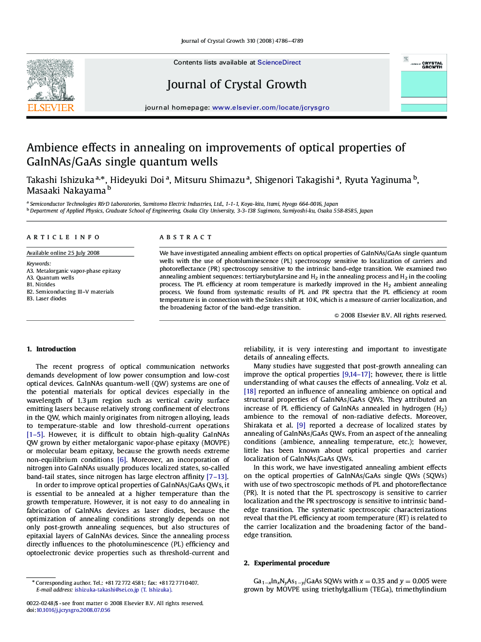 Ambience effects in annealing on improvements of optical properties of GaInNAs/GaAs single quantum wells