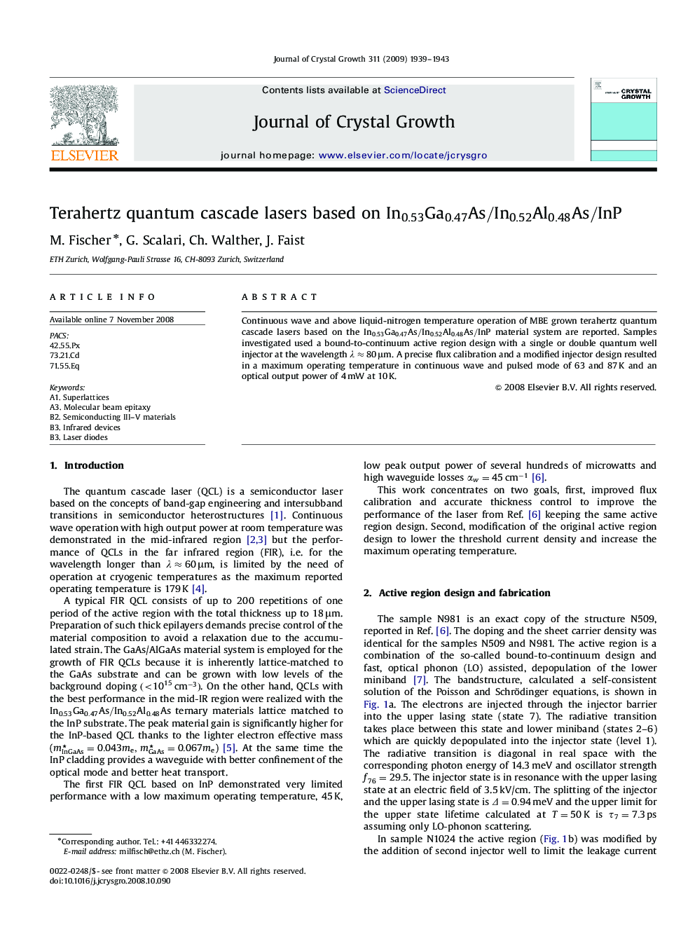 Terahertz quantum cascade lasers based on In0.53Ga0.47As/In0.52Al0.48As/InPIn0.53Ga0.47As/In0.52Al0.48As/InP