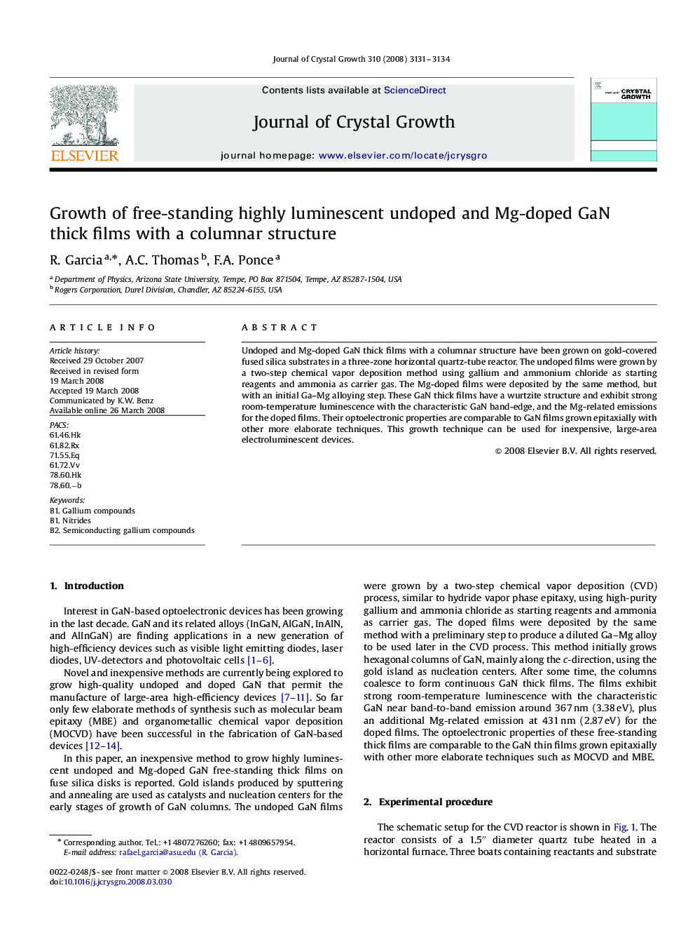 Growth of free-standing highly luminescent undoped and Mg-doped GaN thick films with a columnar structure