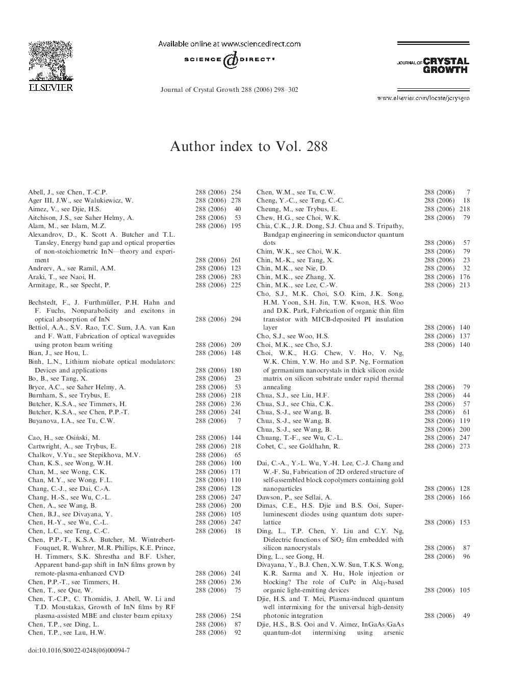 Author Index
